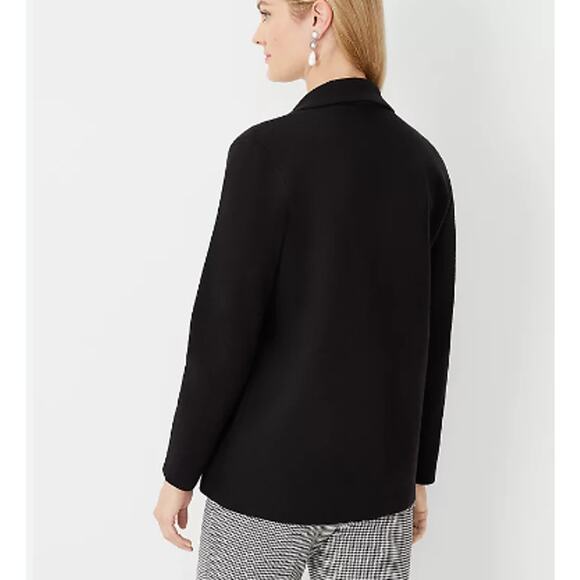 NWOT Ann Taylor Jeweled Button Sweater Blazer Cardigan Black - Picture 4 of 6